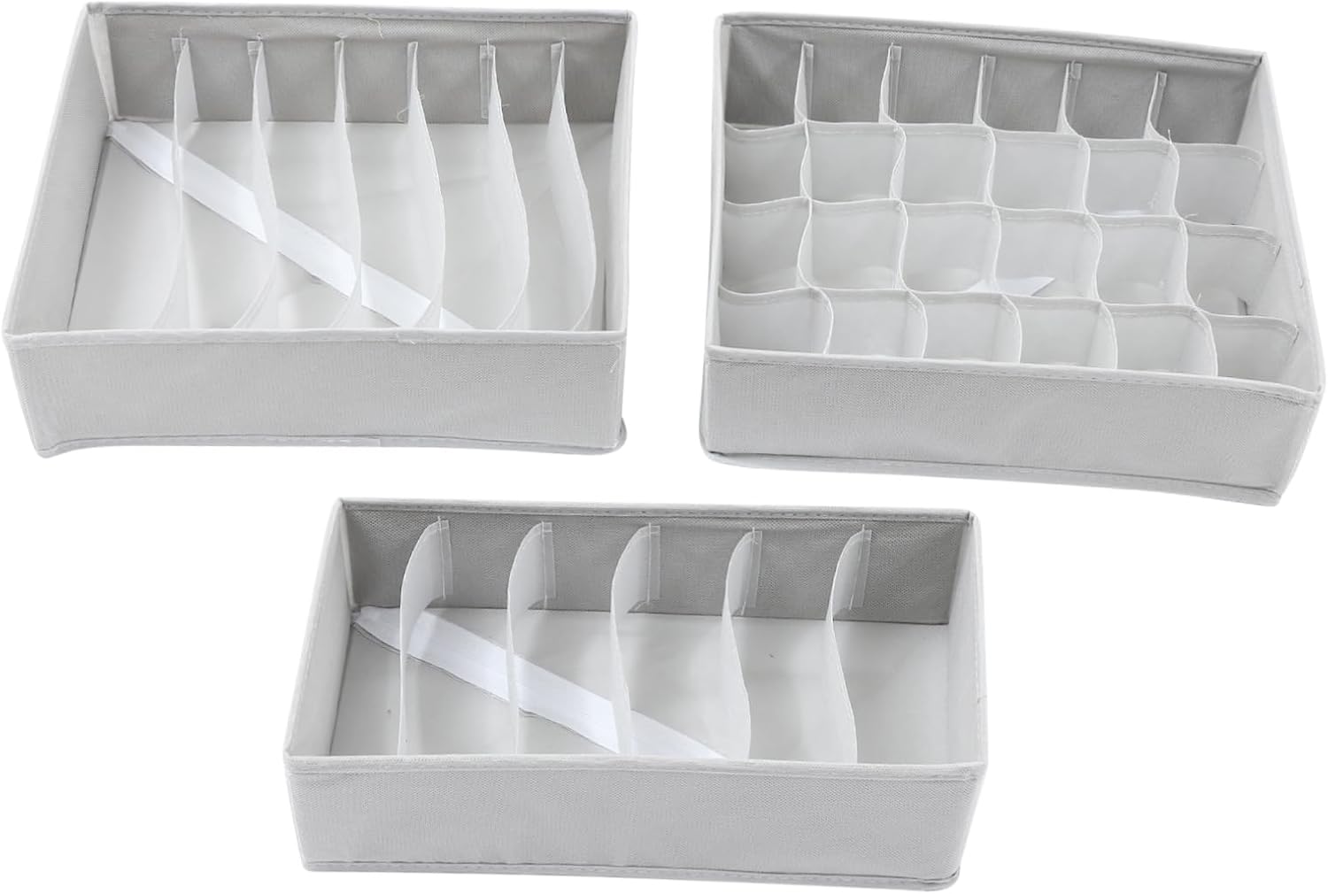 VALICLUD 1Set Washable Cloth Underwear Organizer Drawer Storage Box for Socks and Briefs Sorting Container Colors for Home Supplies and Travel