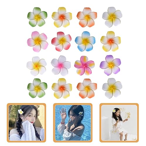 Miniatura 6 de Frangipani - Pinzas para el pelo de flores, accesorios para el cabello de flores, pinzas para el cabello de boda, pinzas decorativas para el