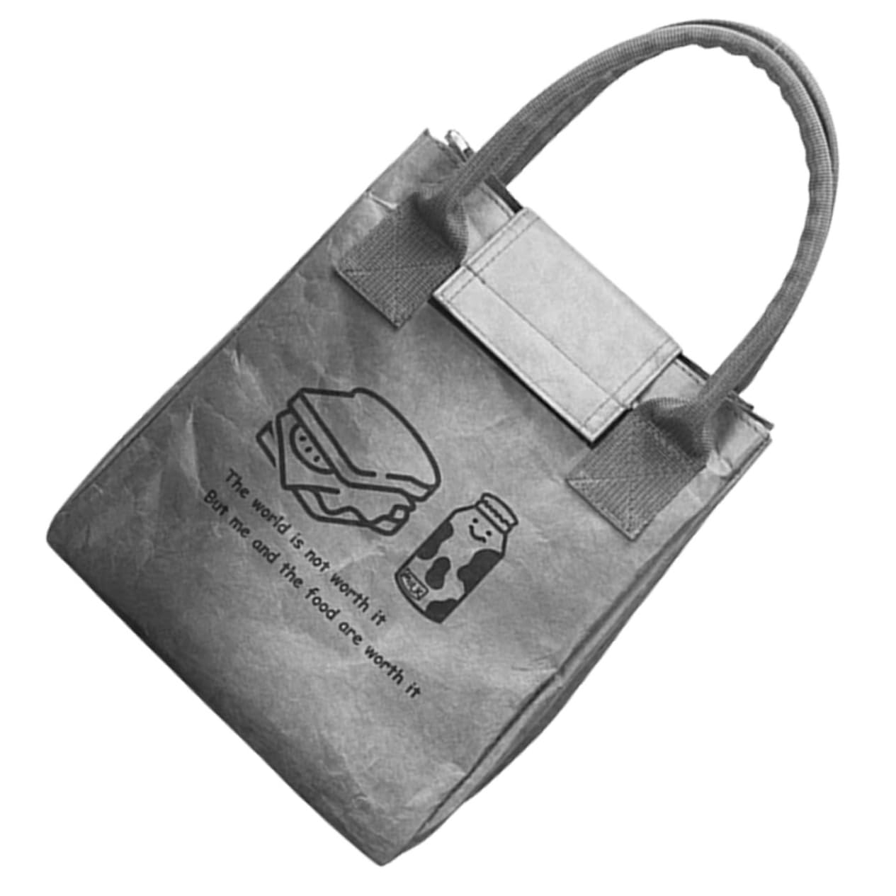 TOPBATHY 4piezas Bolsa De Almuerzo Aislante Bolsa De Transporte Para Comida Asa Para Oficina Escuela y Picnic Material Resistente y Ligero Diseño Elegante y Funcional