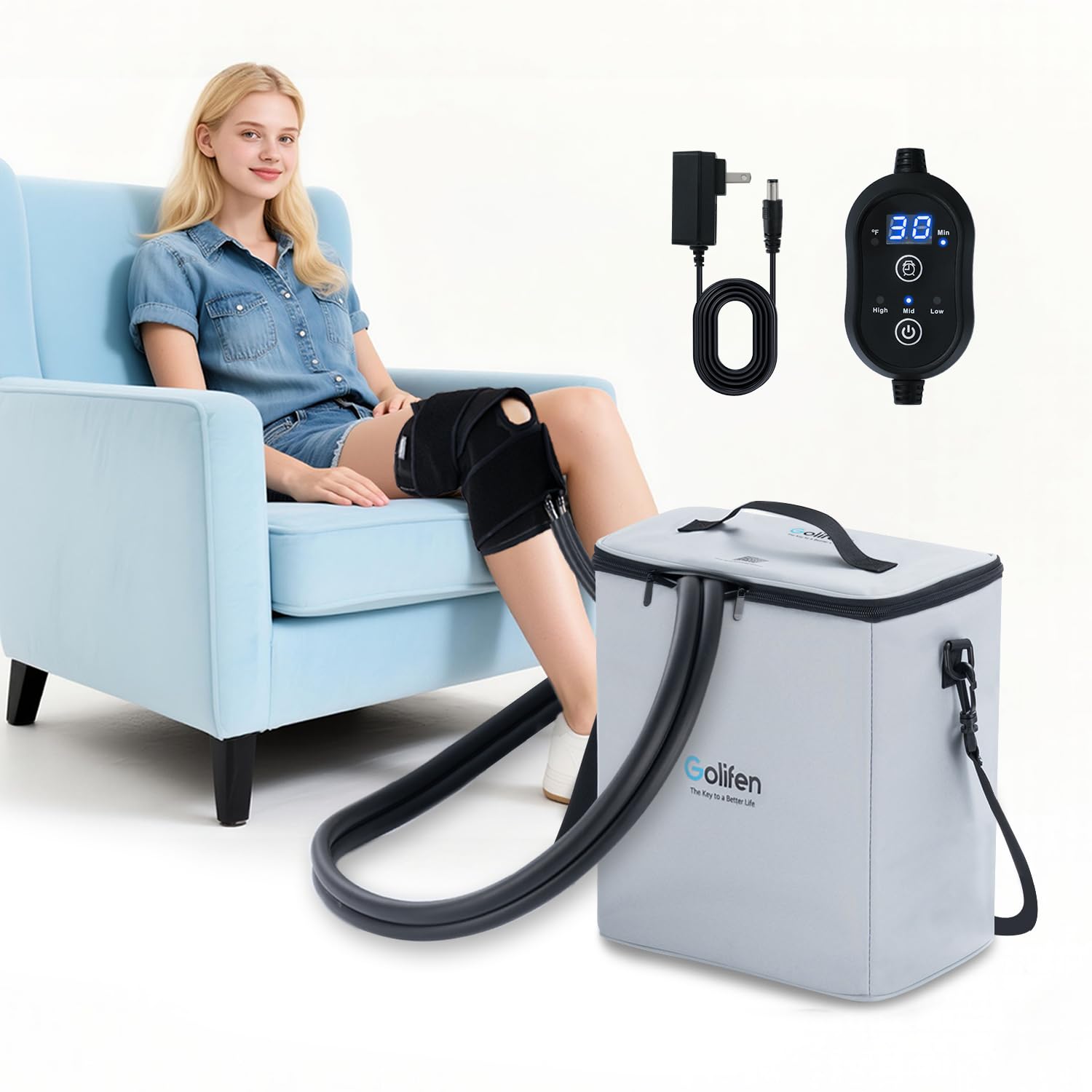 Cold Therapy Machine with Timer, Save 50% Now - Image 1