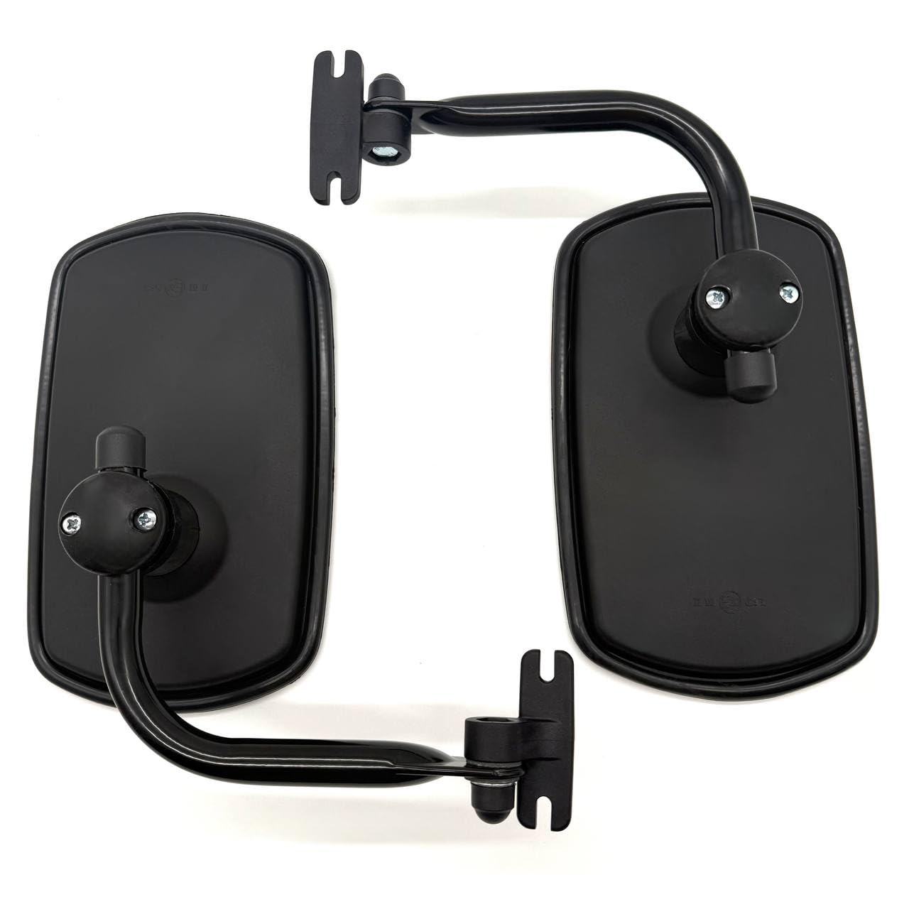 Juego de 2 espejos retrovisores exteriores para tractor, 260 x 160 mm, diámetro 14-23