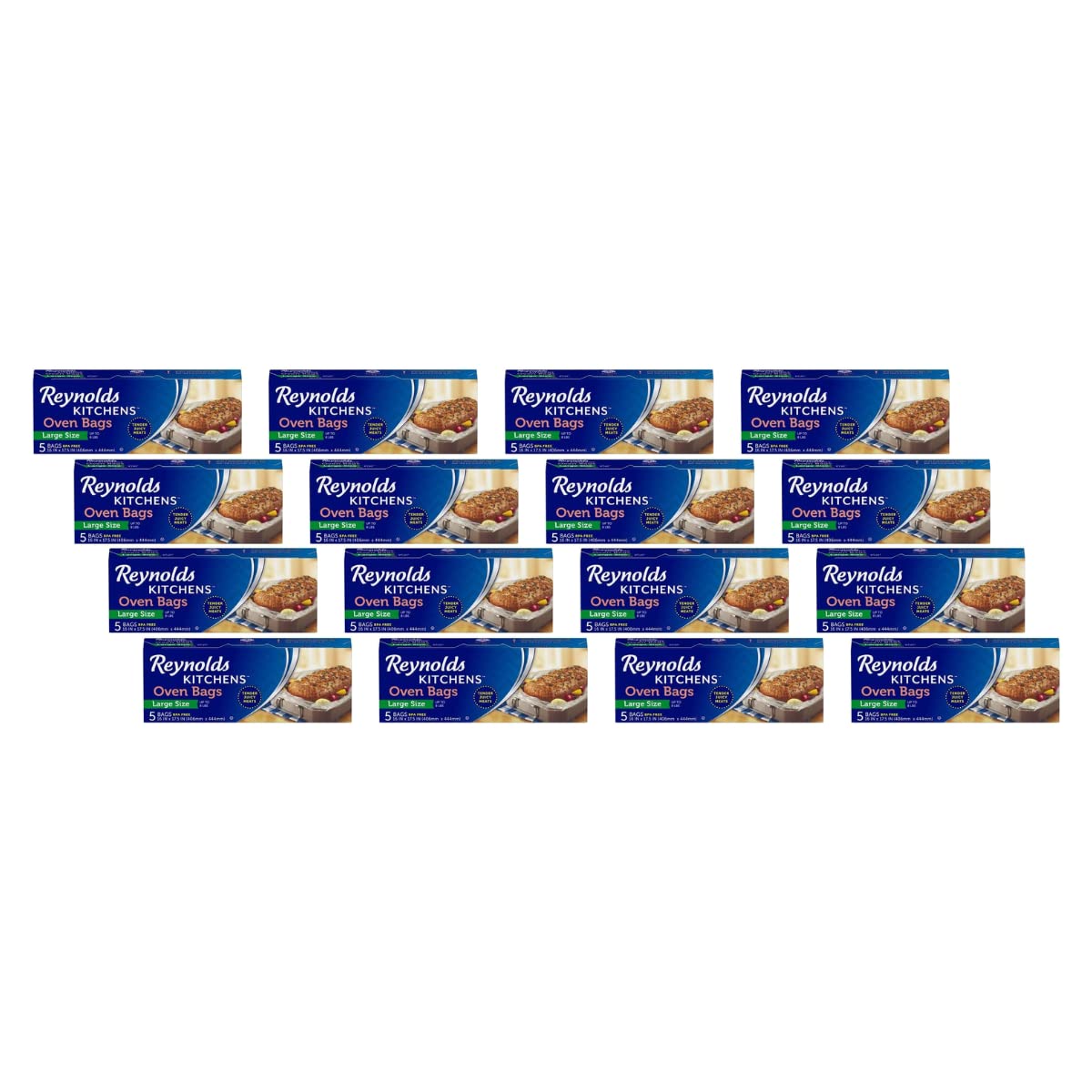 Oven Cooking Large Size for Meats & Poultry (up to 8-Pounds) by Reynolds – 5 Count, Pack of 12, 8.0 pounds, Plastic, brown, Pack of 12