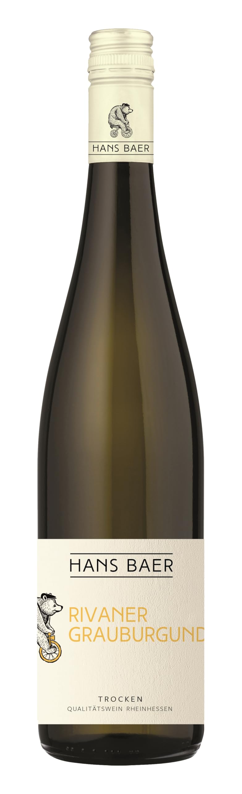 Hans Baer Rivaner Grauburgunder, trocken, sortenreines Weinpaket + VINOX Winecards (6x0,75l)