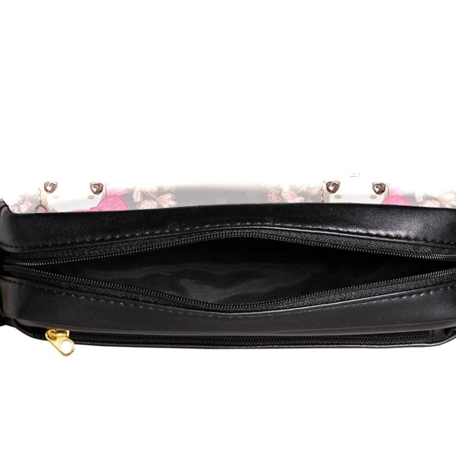 Trousse à crayons en cuir - Trousse de toilette - Sac à main - Organiseur de papeterie avec dragonne - Fille lapin avec nœud rose et couronne