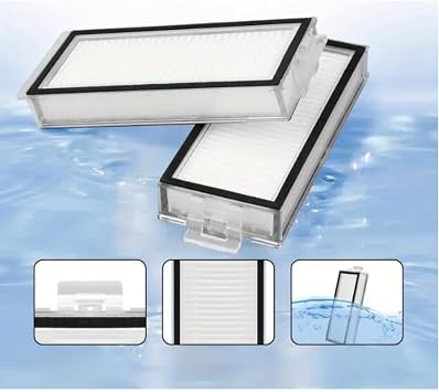 Roborock ile Uyumlu Q8 Max,Q5 Max/Q8 Pro-Q5 Pro Hepa Filtre,Fırça,Mop Paspas Bezi-Siyah 4 Parça
