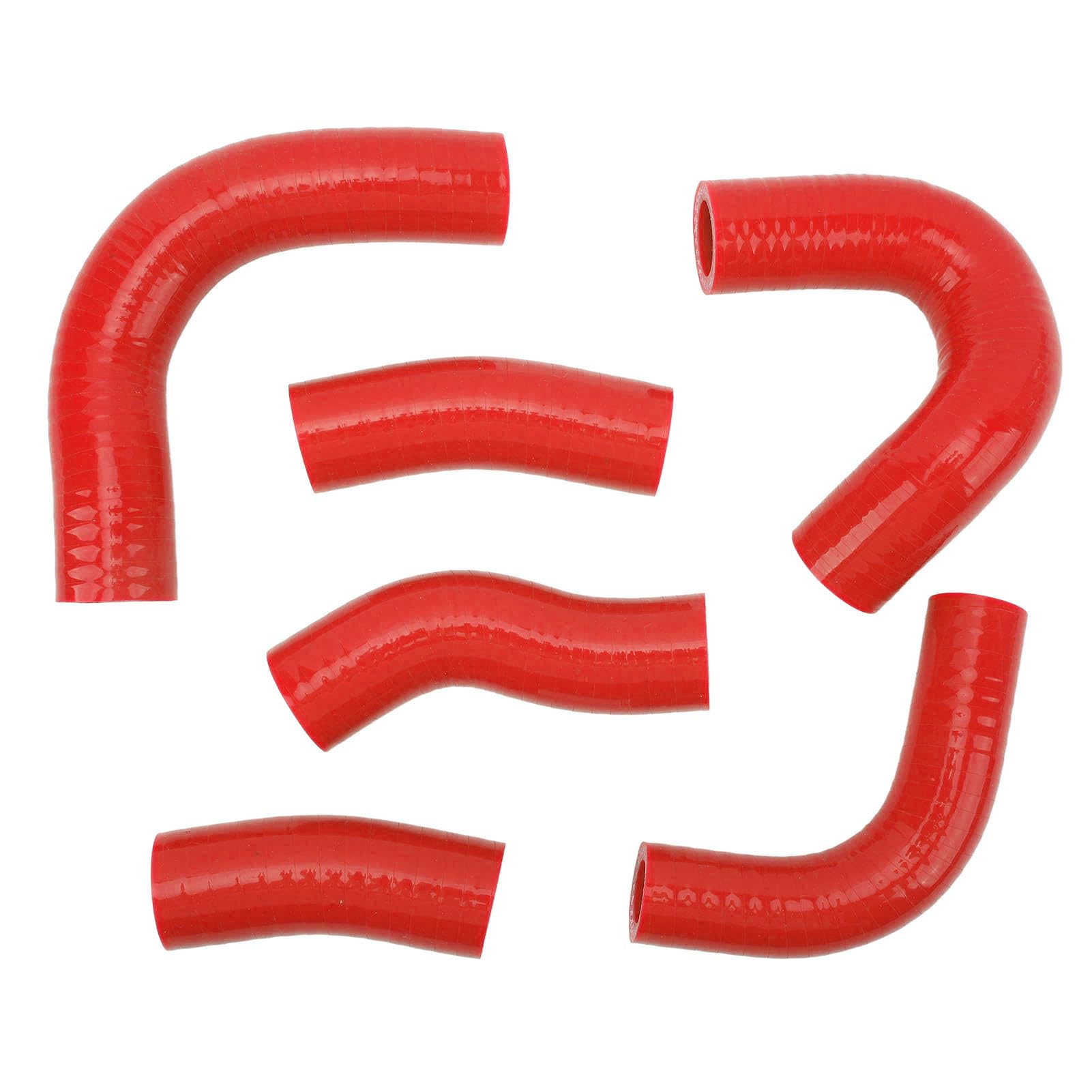 Cocoarm Tubo Flessibile del Liquido di Raffreddamento del Radiatore, Kit Tubo Flessibile del Radiatore Resistente Al Calore in Silicone per VF1100C VF1000C V65 (rosso)