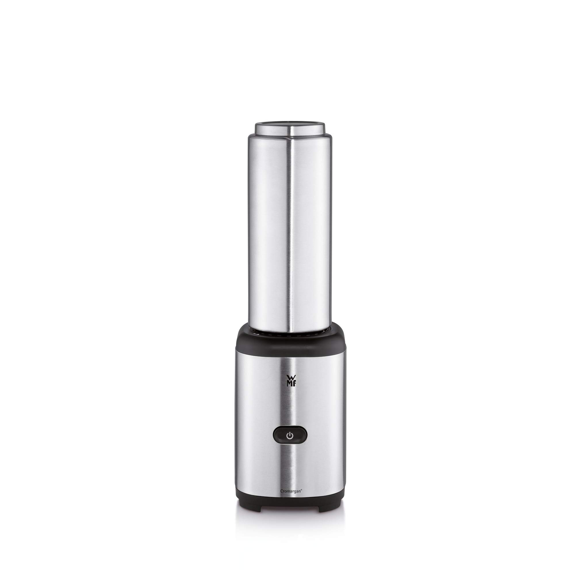 WMF Mixer Kult X Mix & Go Keep Cool Mini Smoothie Maker mit 1 Mixbehälter, Shake Mixer, Blender elektrisch, 300 Watt, Thermoflasche 600ml, Kühlfunktion, edelstahl matt