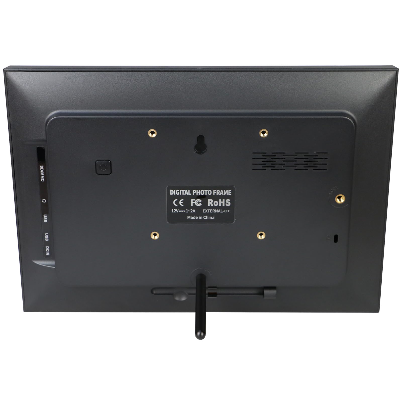 Frameo WLAN Digitaler Bilderrahmen 10,1 Zoll Touchscreen elektronischer Foto-Videorahmen 1280 * 800, 16 GB Speicher, Frameo-App, Automatische Drehung, Wandmontage (schwarz)