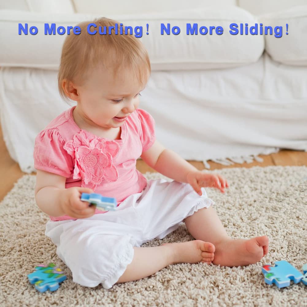 Antiscivolo Per Tappeti 8 Pezzi | Pinze Lavabili Per Pavimenti Legno E Piastrelle | 10x10 Cm | Riutilizzabili - Foto 7