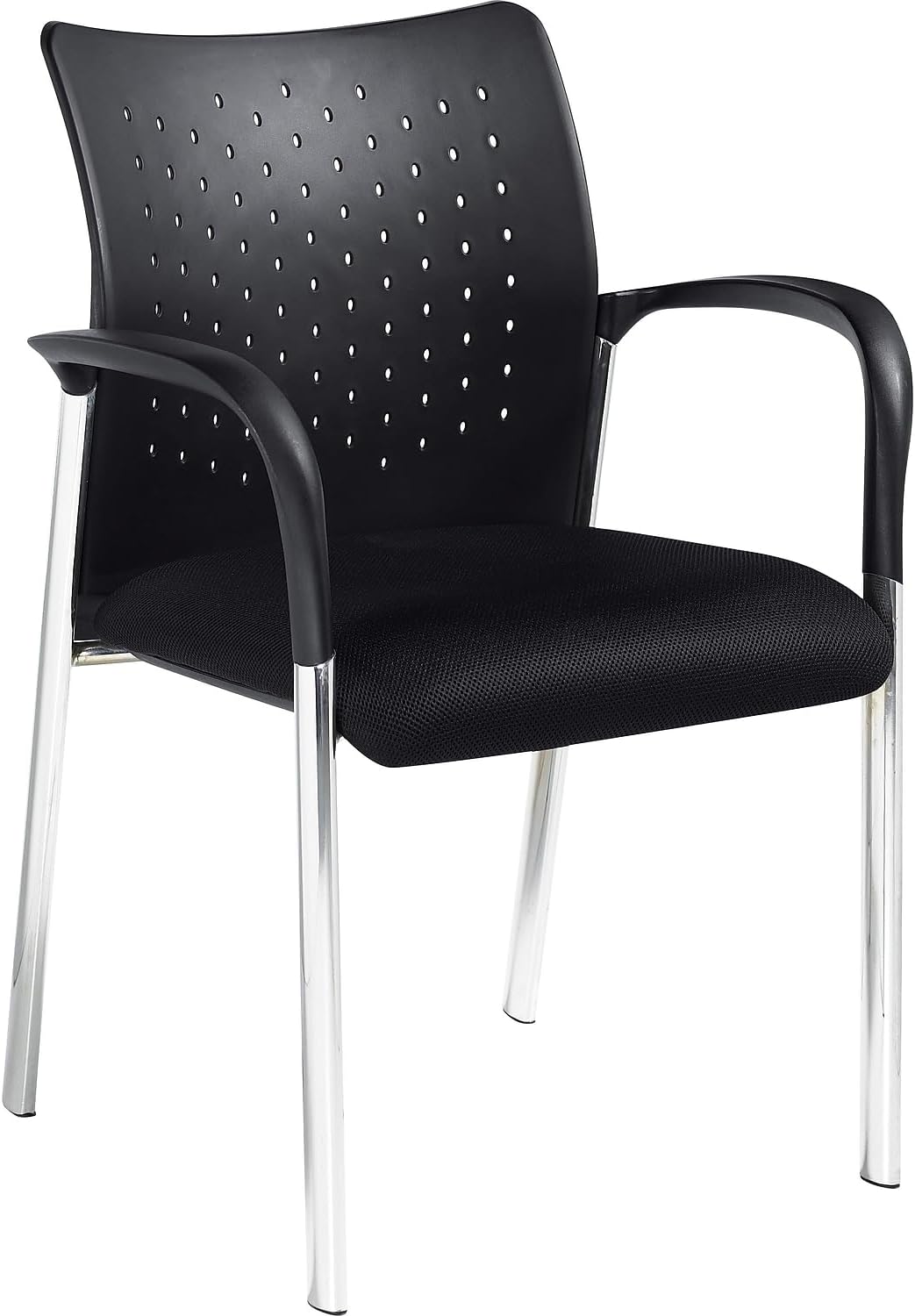 Offices To Go Global Fabric Guest Chair, Black, 2/Carton (TDOTG11740B)