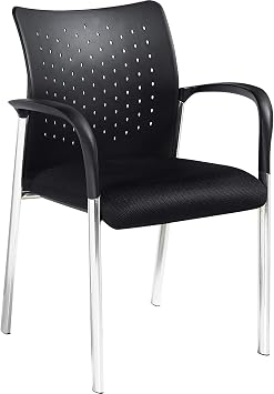 Offices To Go Global Fabric Guest Chair, Black, 2/Carton TDOTG11740B