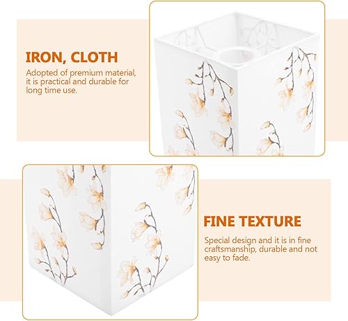 Miniatura 3 de Beaupretty Pantalla de mesita de noche, pantalla de pie, pantalla de tela, pantalla cuadrada de mesa, accesorios de repuesto para lámpara de pared