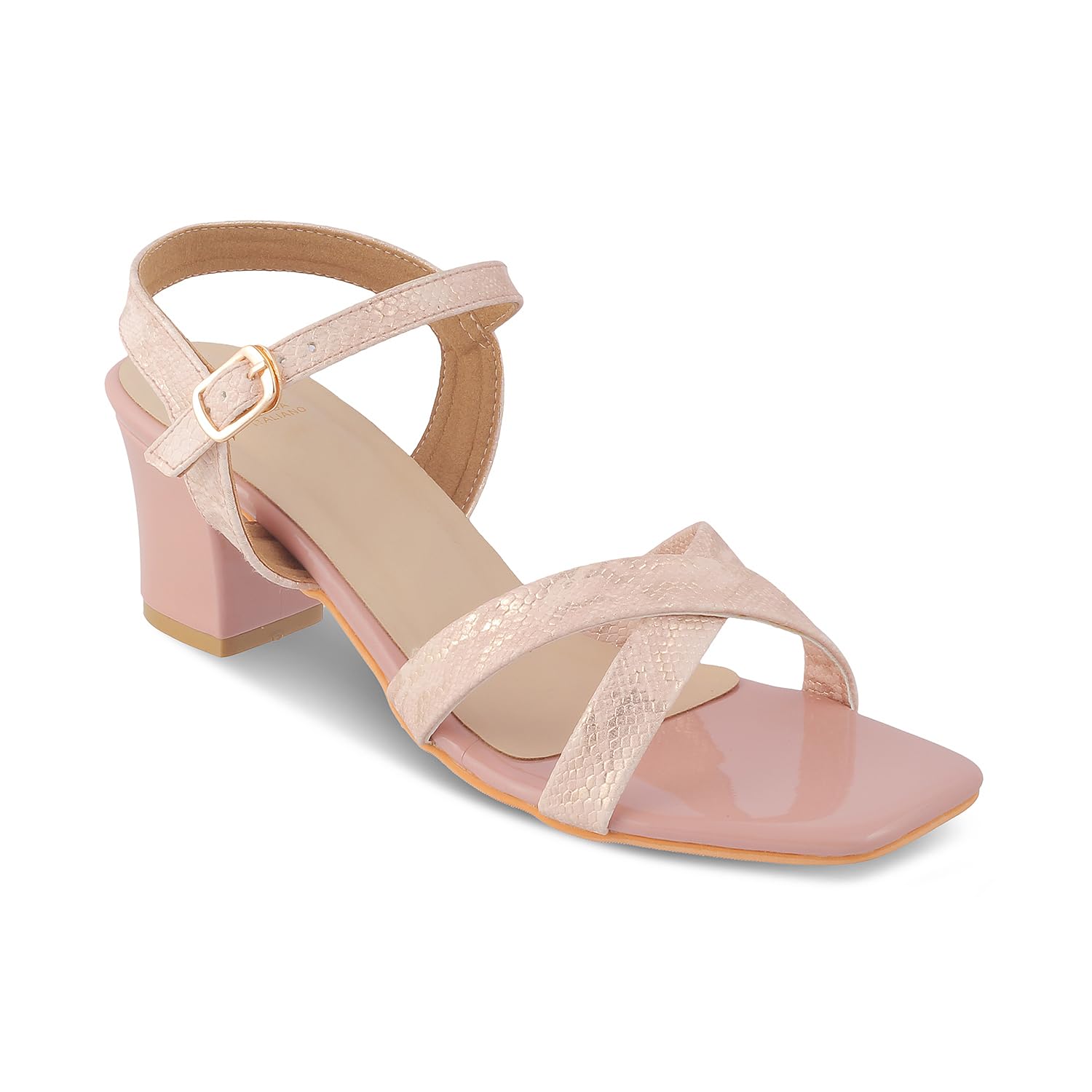 tresmode MILANO Womens Block Heels Pump Sandals Champagne, 5 UK / 38 EU - Square Open Toe Ladies Footwear Soft Comfortable Shoes (B0C3QS129J) Amazon Price History, Amazon Price Tracker