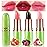 evpct 3Pcs Magic Color Changing Lipstick Long Lasting Waterproof 24 Hours Original for Women, Peach Strawberry Black Red Cherry Pink PH Mood Permanent Color Changing Lipstick Lip Balm, labial magico