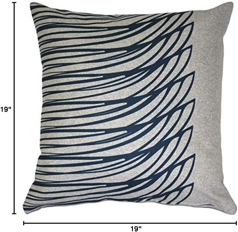 PILLOW DÉCOR Kukamuka Meri Blue Throw Pillow 19x19