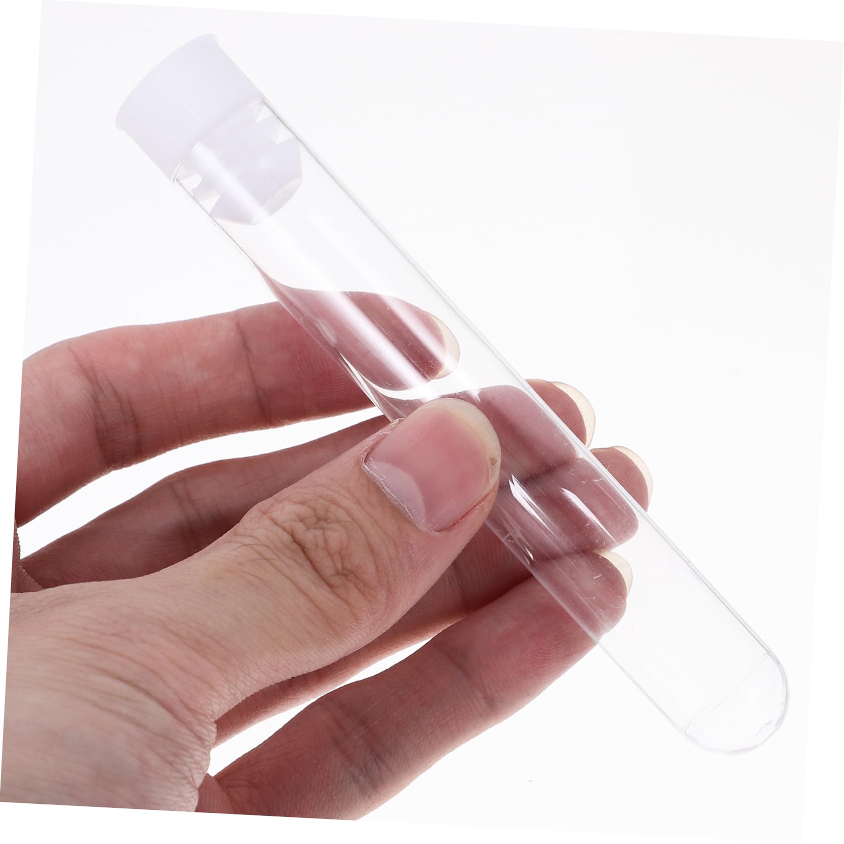 NAMOARLY 50pcs Lotion Bottle Clear Container Containers with Lids Small Laboratory Bottle Container with Lid Chemical Reagent Mini Storage Bottles Beads Storage Container Test Tube