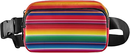 Miniatura 16 de Riñonera con patrón de lunares rojos y blancos para mujeres y hombres, cangurera pequeña, bolsa cruzada para exteriores, senderismo, correr, viajes,