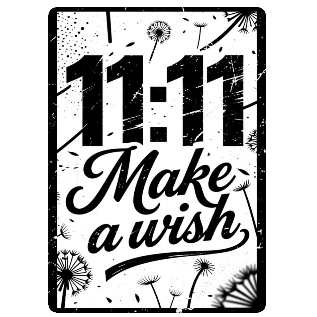 Make A Wish Inspirational Tin Sign, 8x12 Inch Decor