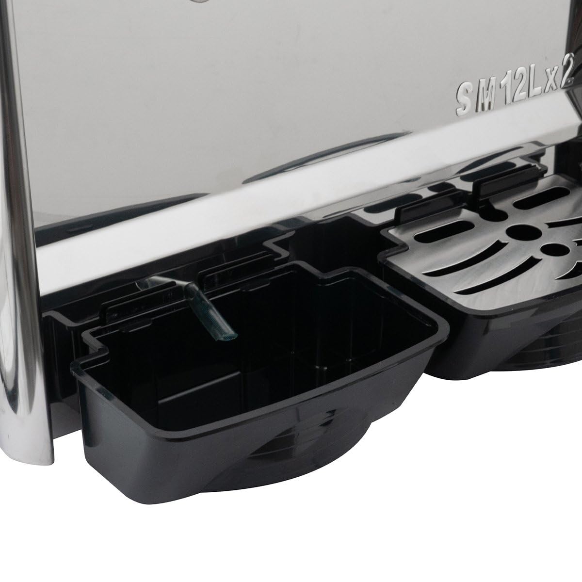 GastroHero Getränkespender ECO 2x12 Liter Doppel Saftspender Kaltgetränkespender mit Rührwerk Getränkekühler für Saft Eistee Limonade Polycarbonat Behälter +5 bis +12 °C