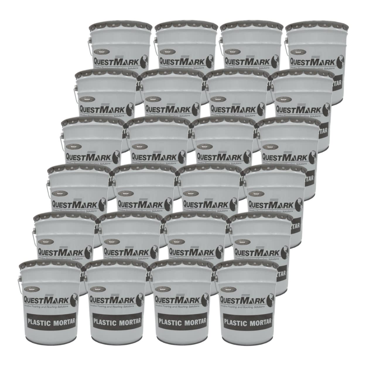 QuestMark 2105 Standard Epoxy Concrete Floor Patch and Resurfacer - Pallet (24 x 5 Gallon Unit), Natural - Fill and Repair Cracks, Holes, Pits and Spalling