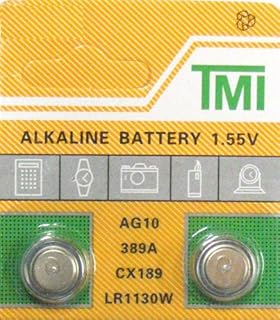 2 pack AG10 189 389 LR54 LR1130 Alklaine Button cell Battery