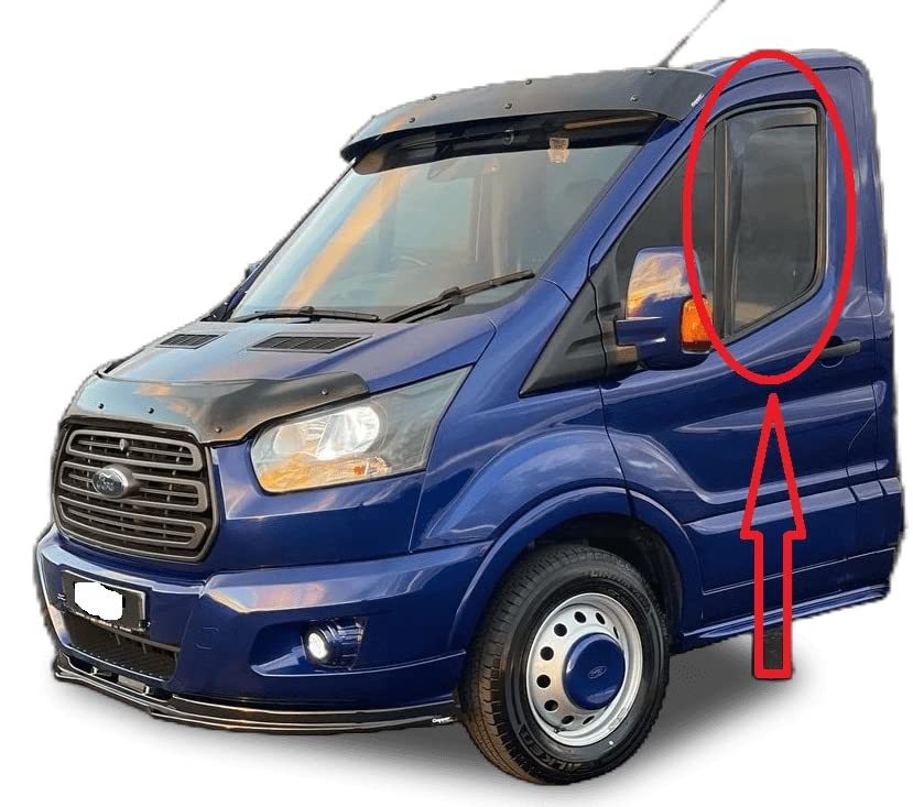 AC WOW2x Rain Guards Wind Deflectors for FORD Transit 2013 2014 2015 2016 2017 2018 2019 2020 2021 2022 2023 2024 2025 Weather Shields