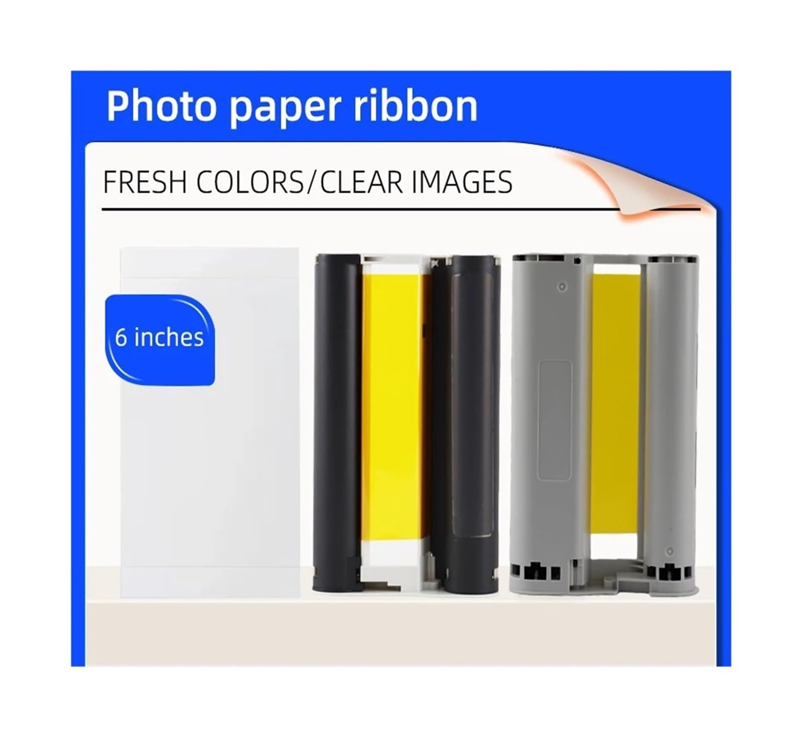 Papel Fotográfico Compatible con Xiaomi Photo Printer 1S 2 Cintas 20 Hojas | Impresión fotos, papel adhesivo, cinta carbono, reemplazo cartucho, Mi Home