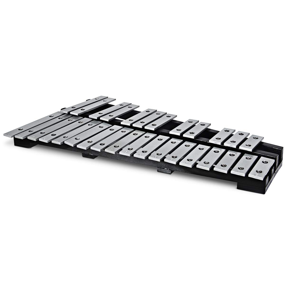 RELAX4LIFE 30 Notes Xylophone Pliable à Échelles de G5 à C8 avec Touche en Alu&Base en Bois, Marimba avec Son Plein&Transparent,Sac à Transport&2 Maill Inclus