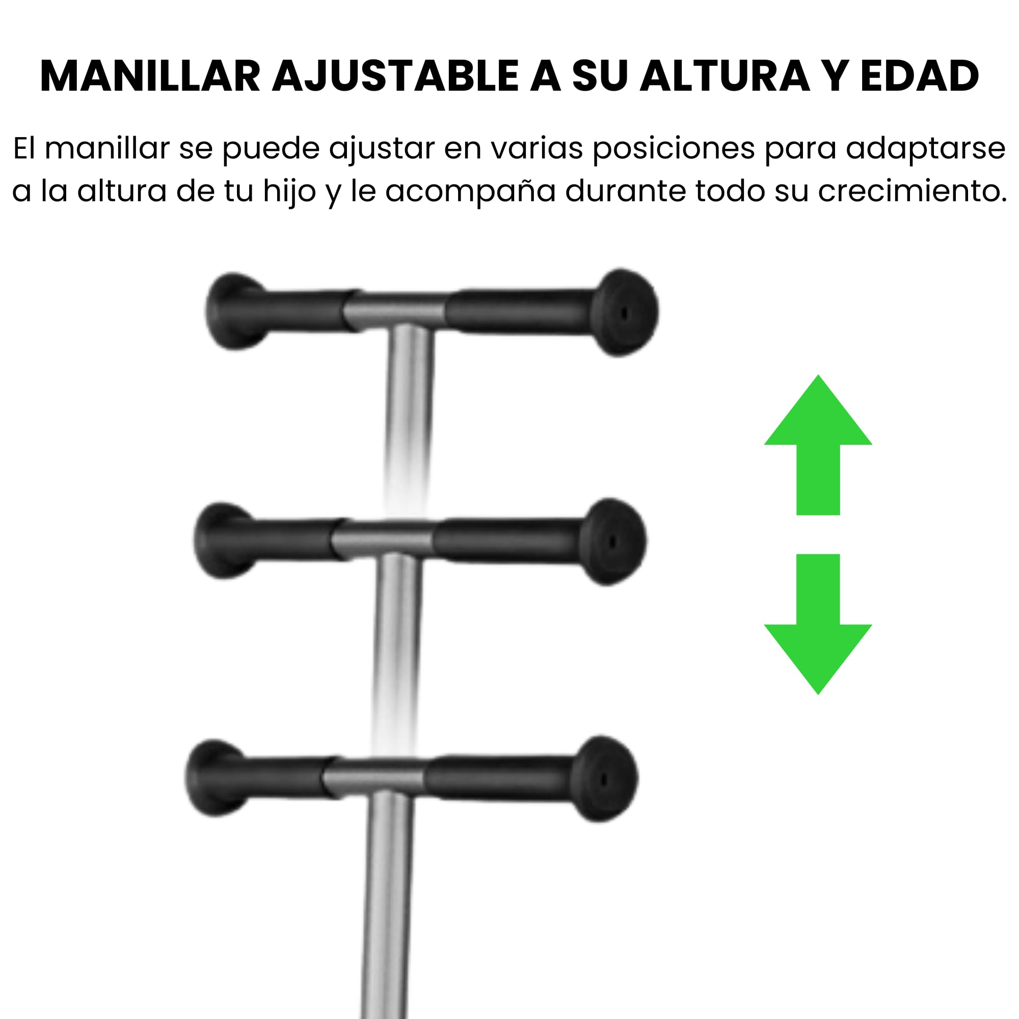 QPlay Patinete Niño Infantil 3 Ruedas Luminosas | Altura Regulable | Luces LED en la Base y en Las Ruedas | Diseño Estable y Visible | Patinete Plegable Niño con Puños Antideslizantes
