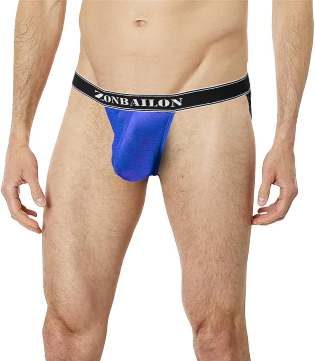 Men's Bikini Underwear with Support Pouch Lift Shape Enhance High Leg Sexy Design Comfort Fit Briefs - Image 2