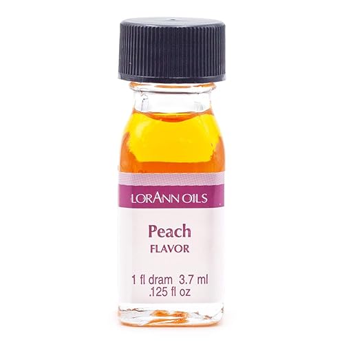 LorAnn Peach SS Flavor, 1 botella de dram (0.0125 fl oz - 0.1 fl oz - 1 cucharadita)