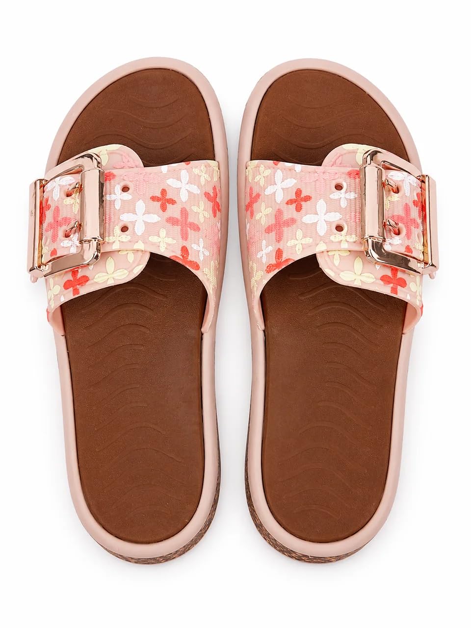 Women's Comfort Slide Sandals with Adjustable Buckle Strap | Soft Cushioned Footbed | Lightweight Casual Slippers for Daily Wear, Travel, Beach, Home & Outdoor Use-image-15
