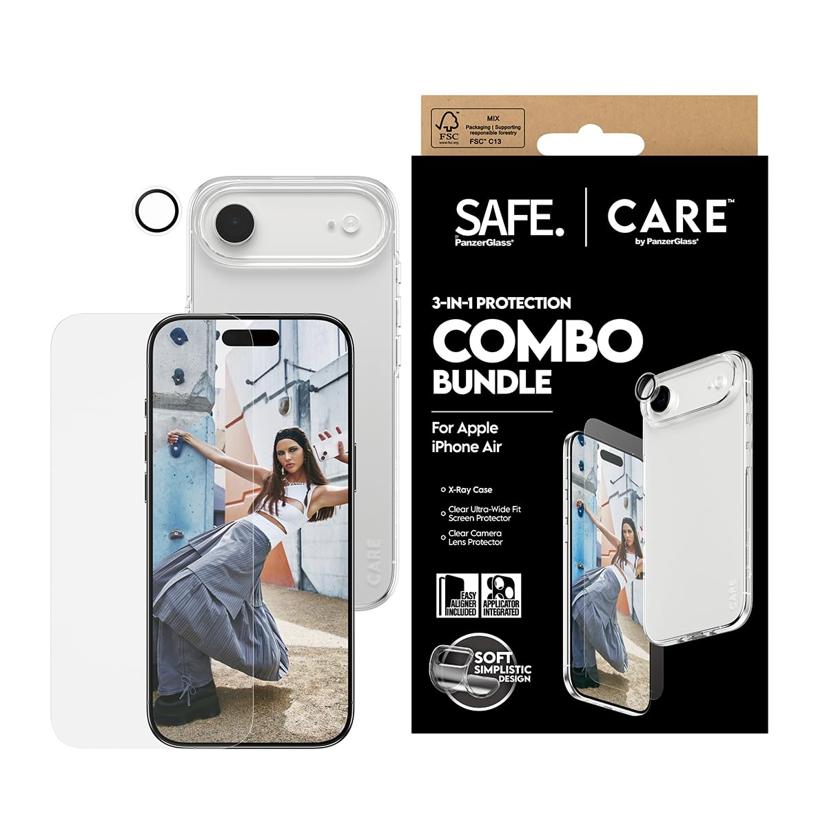 Safe | CARE™ by PanzerGlass® 3 en 1 Combo Set iPhone Air