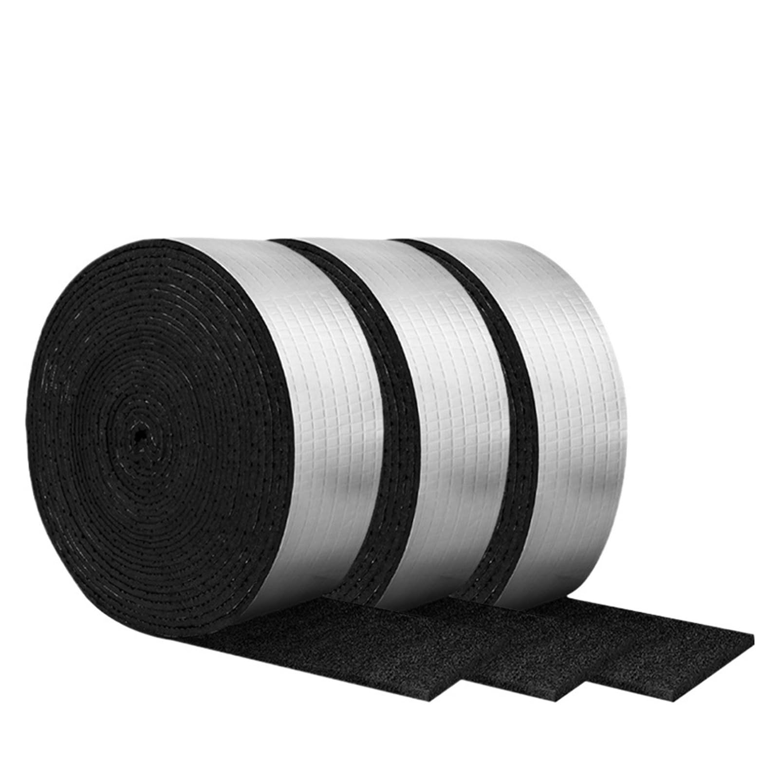 Wozcgsdt 3 Rolls-3X10m Self Adhesive Pipe Insulation Wrap, Foam Tube Heat Tape, Stick Foam Foil Insulation Wrap For Outdoor Winter Water Pipes(3 Rolls-3X10m)