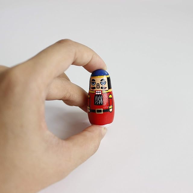 Foto 6 de 8 de Oostifun Gobus Muñecas Matrioska de Madera Matryoshka Soldado de Nogal muñecas Nido Rusas Nesting Dolls…