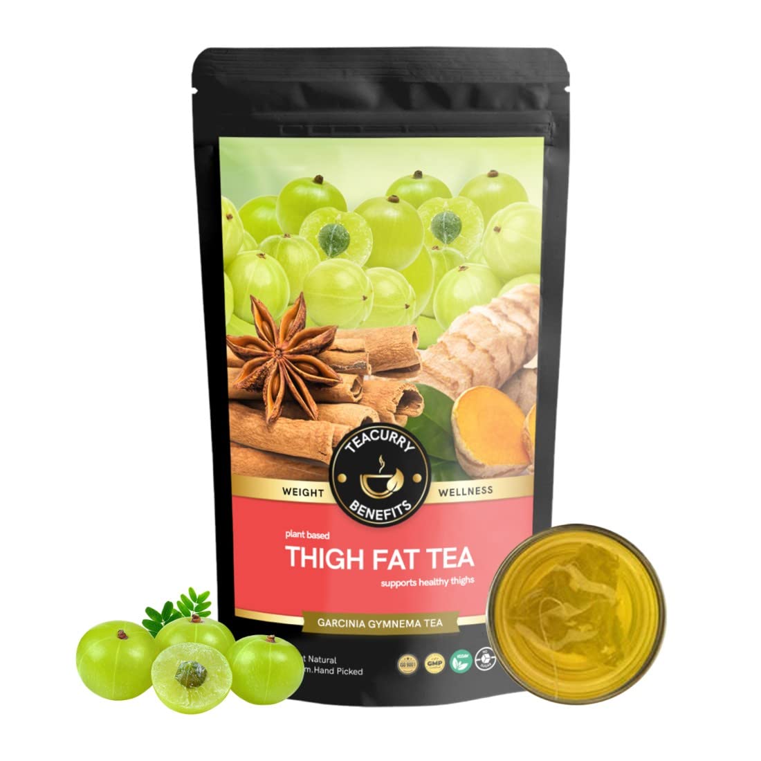 TEACURRY Thigh Fat Burn Tea (2 Month Pack | 200 Grams) - Reduce Thigh Fat for Men and Women (B0BGJD9CN8) Amazon Price History, Amazon Price Tracker