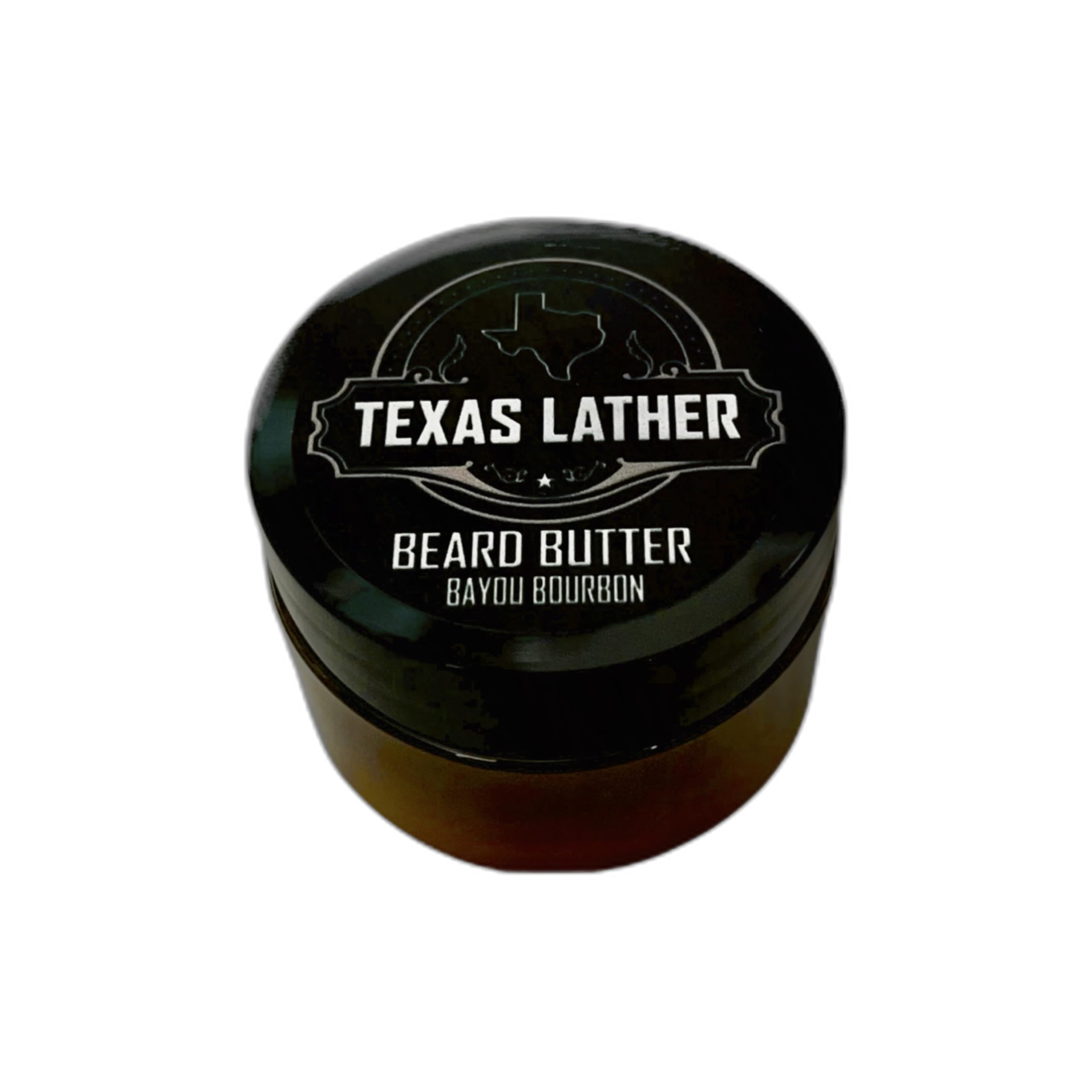 Texas Lather Sandalwood and Bourbon Beard Butter and Conditioner.