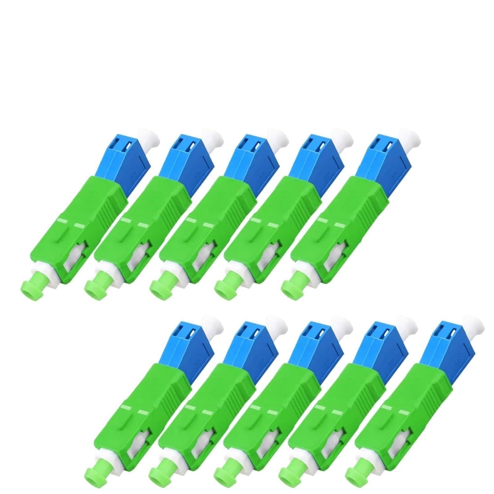 Adaptateur de Fiber optique à connecteur rapide SC mâle à LC femelle, adaptateur optique monomode UPC 10 pièces(SC APC - LC UPC)