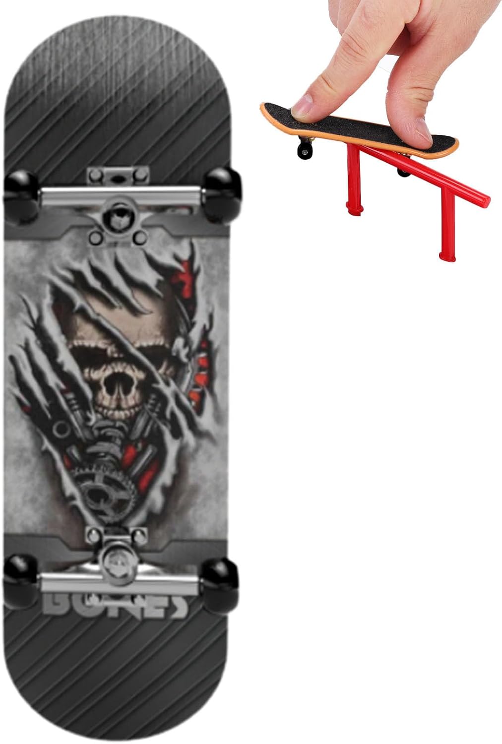 Generisch Fingerboard Maple Wood - Fingerboard Skateboard, Alloy Bearings Ball Bearing Wheels Model, Kids Mini Finger Skateboard Novelty Toy, Portable Mini Design