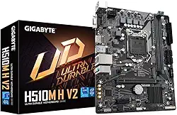 PLACA MAE (INTEL) GIGABYTE H510M H V2 2.0 DDR4 LGA1200 10° E 11° GERAÇÃO