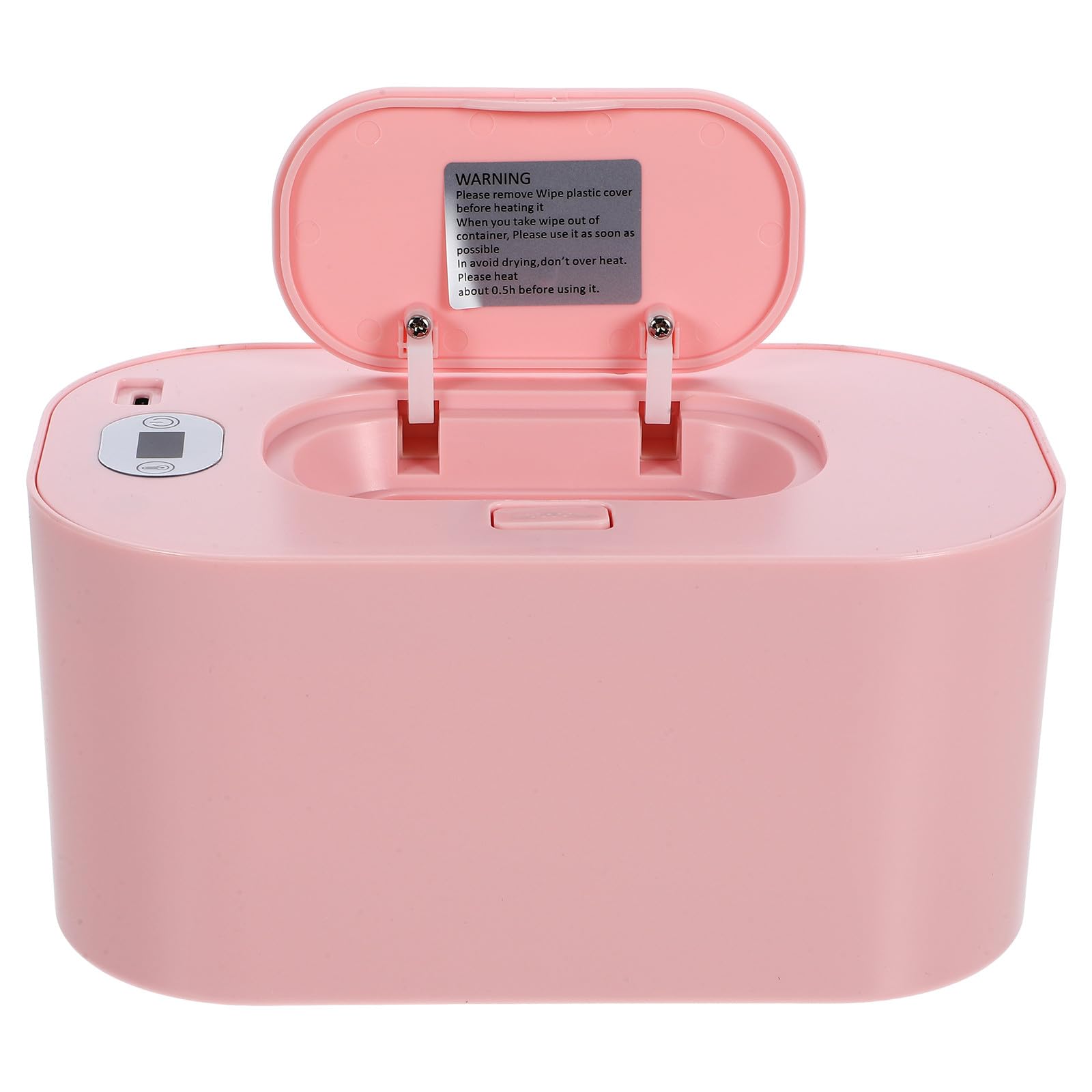 Calentador de Toallitas Ajuste de Temperatura y Ahorro de Energía para Bebés Estuche de Abs en Color Rosa para Uso Doméstico