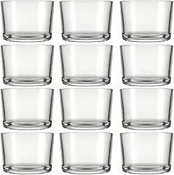 Jogo De 12 Copos De Vidro Para Whisky Bar Rocks 280ml