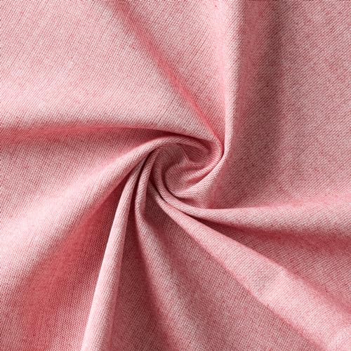 Image of 100% Cotton Pom Pom Cushion with Filler, Elegant & Modern Cushion Cover for Living Room, Square Shape, 20 inchx20 inch, uni Chambray, Set of 5 - Viva Magenta