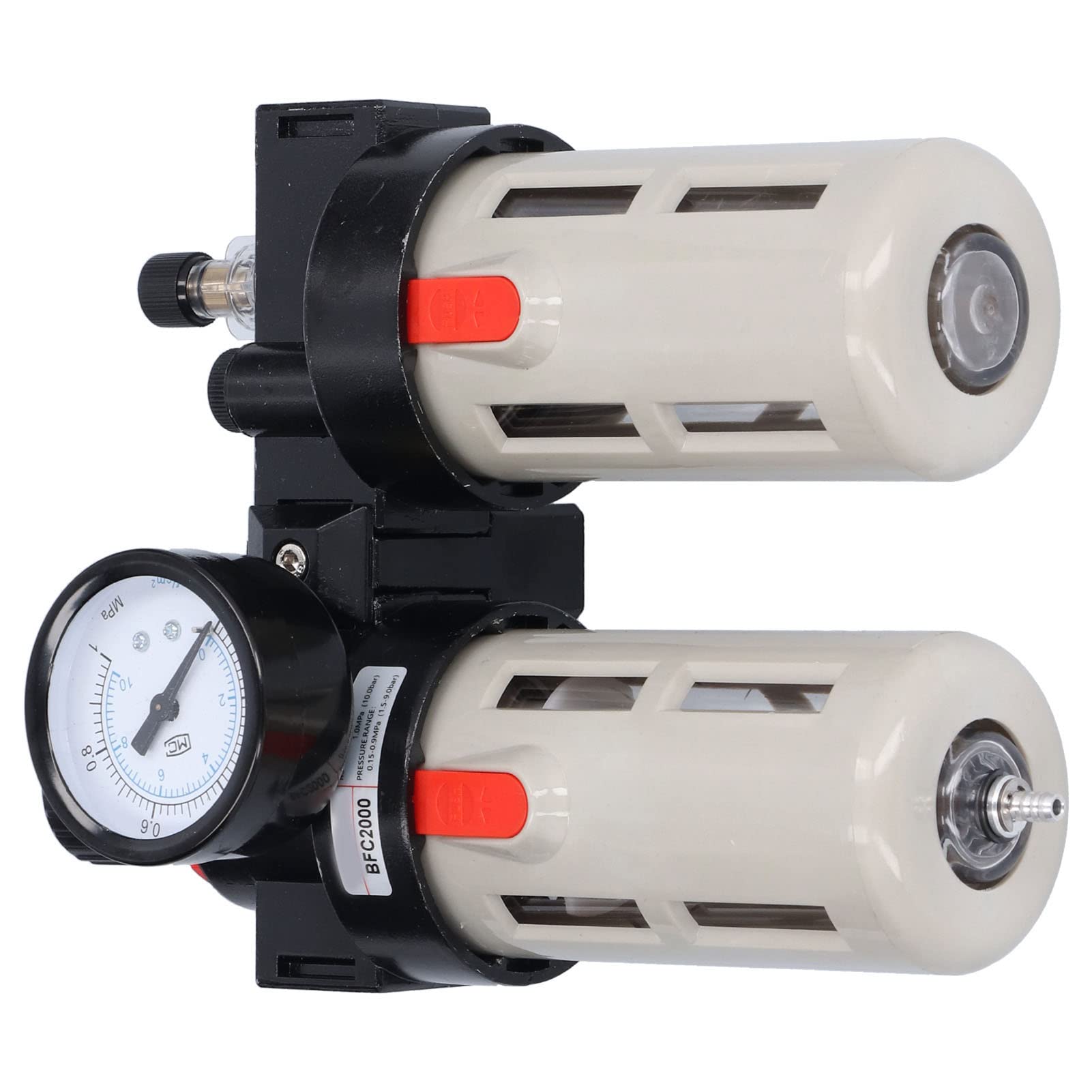 Fafeicy Sprężone Powietrze Filtr Regulator, 1/4 Cala NPT Stop Aluminium