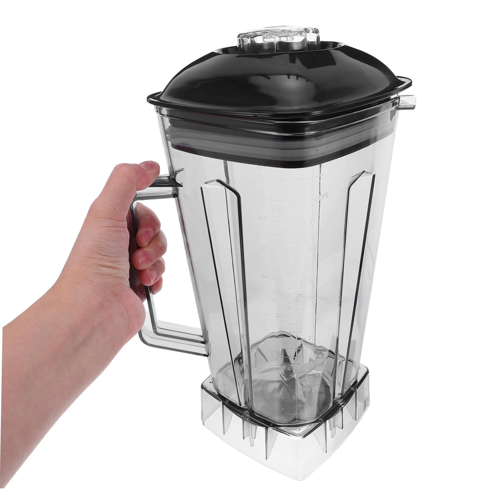 Zerodeko Vaso De Repuesto para Licuadora Comercial 2 litros, Jarra Extraíble Resistente, Compatible Batidoras De Cocina, Recipiente para Triturar Hielo y Preparar Jugos, Accesorio para Restaurantes