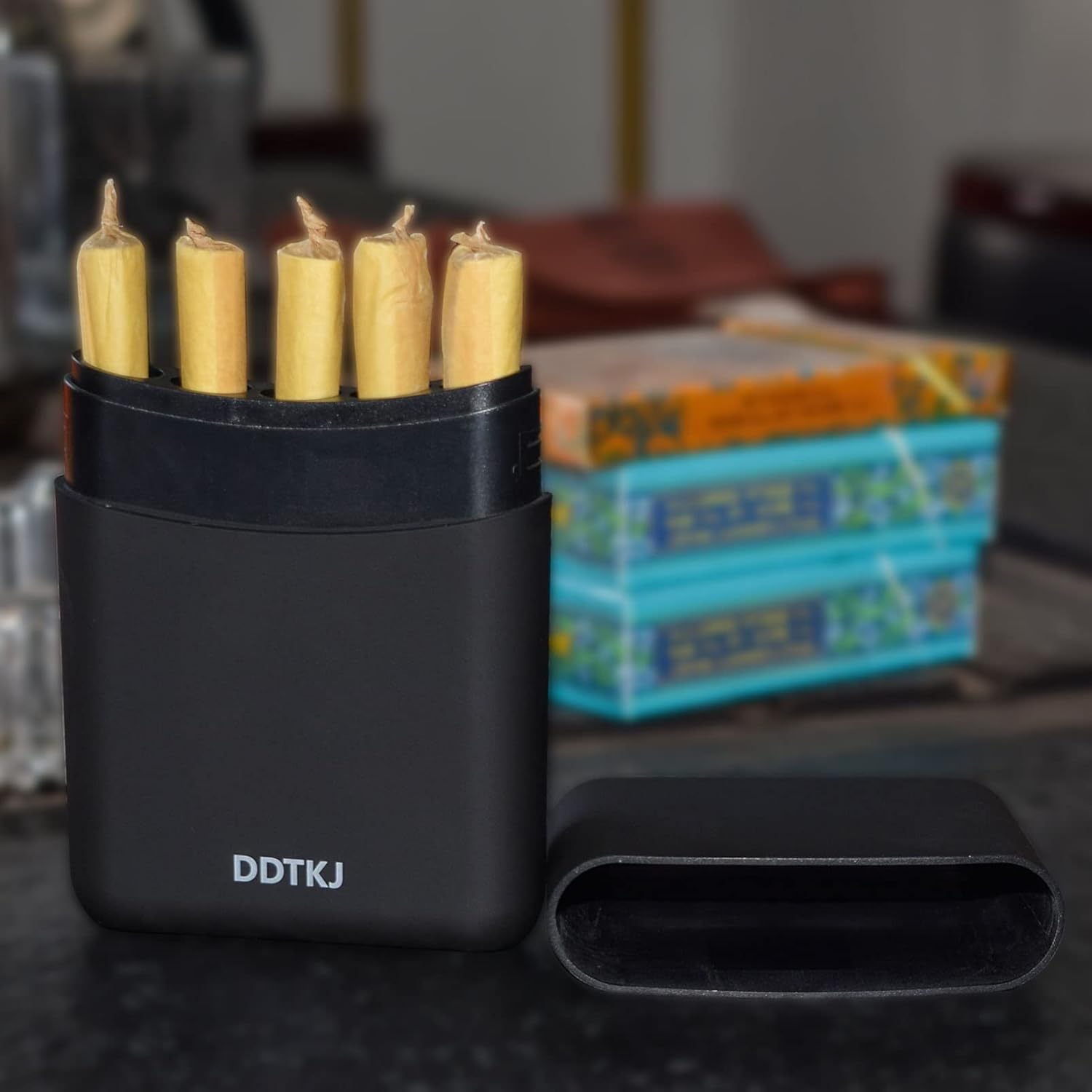 Portable Lightweight Holder Case| Pre-roll Cone Storage Container for 5 Pieces King Size Pre-roll Cone