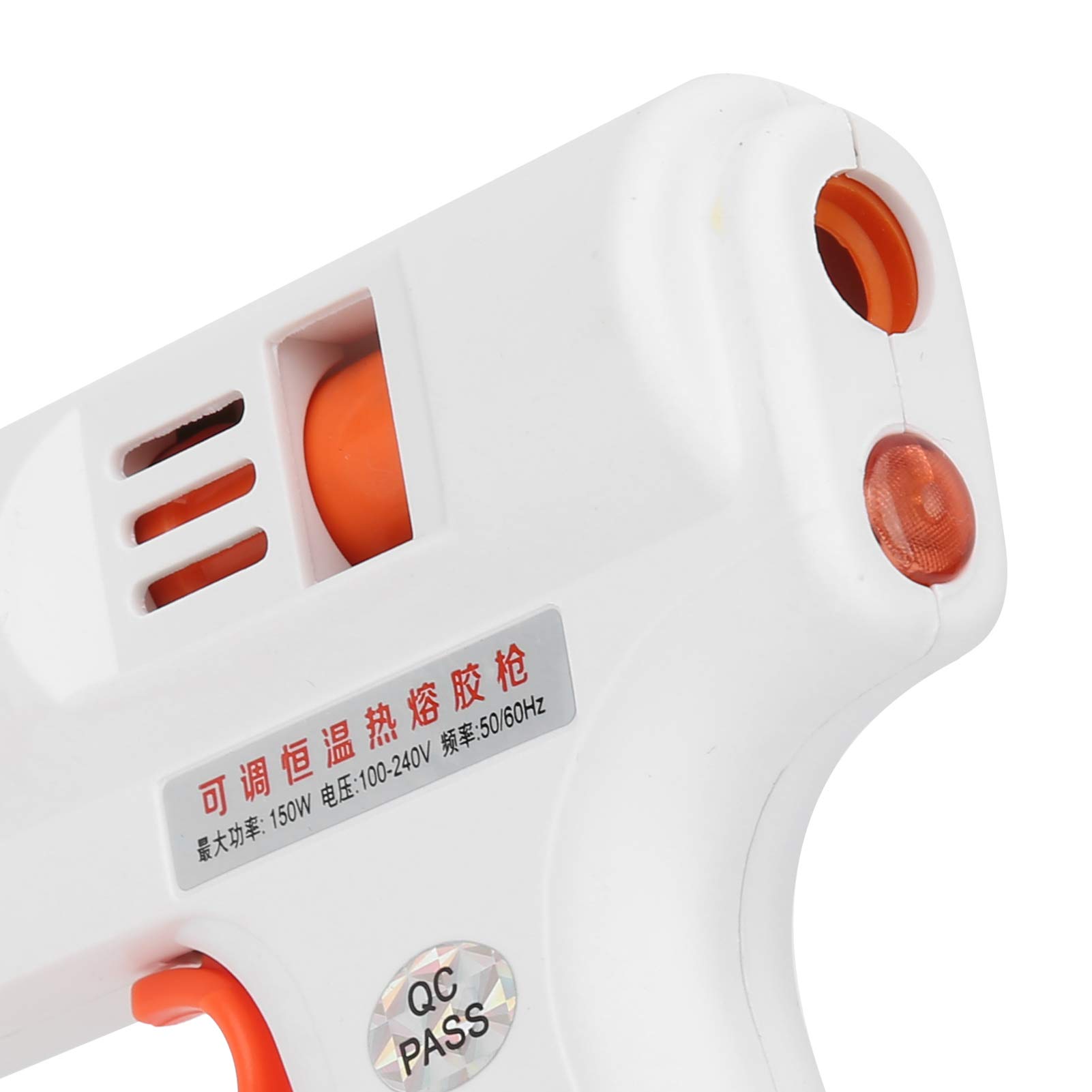 Fafeicy Pistolet do Klejenia na Gorąco o Mocy 150 W z Ceramicznym PTC, Szybkim Nagrzewaniem, automatyczną stałą temperaturą, do Napraw Wyrobów z Drewna i Tworzyw Sztucznych (wtyczka UE)