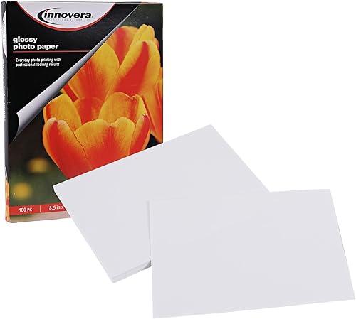 Miniatura 9 de Innovera IVR99490 - Papel fotográfico de 7 mil 8.5 pulgadas x 11 pulgadas, color blanco brillante (paquete de 100)