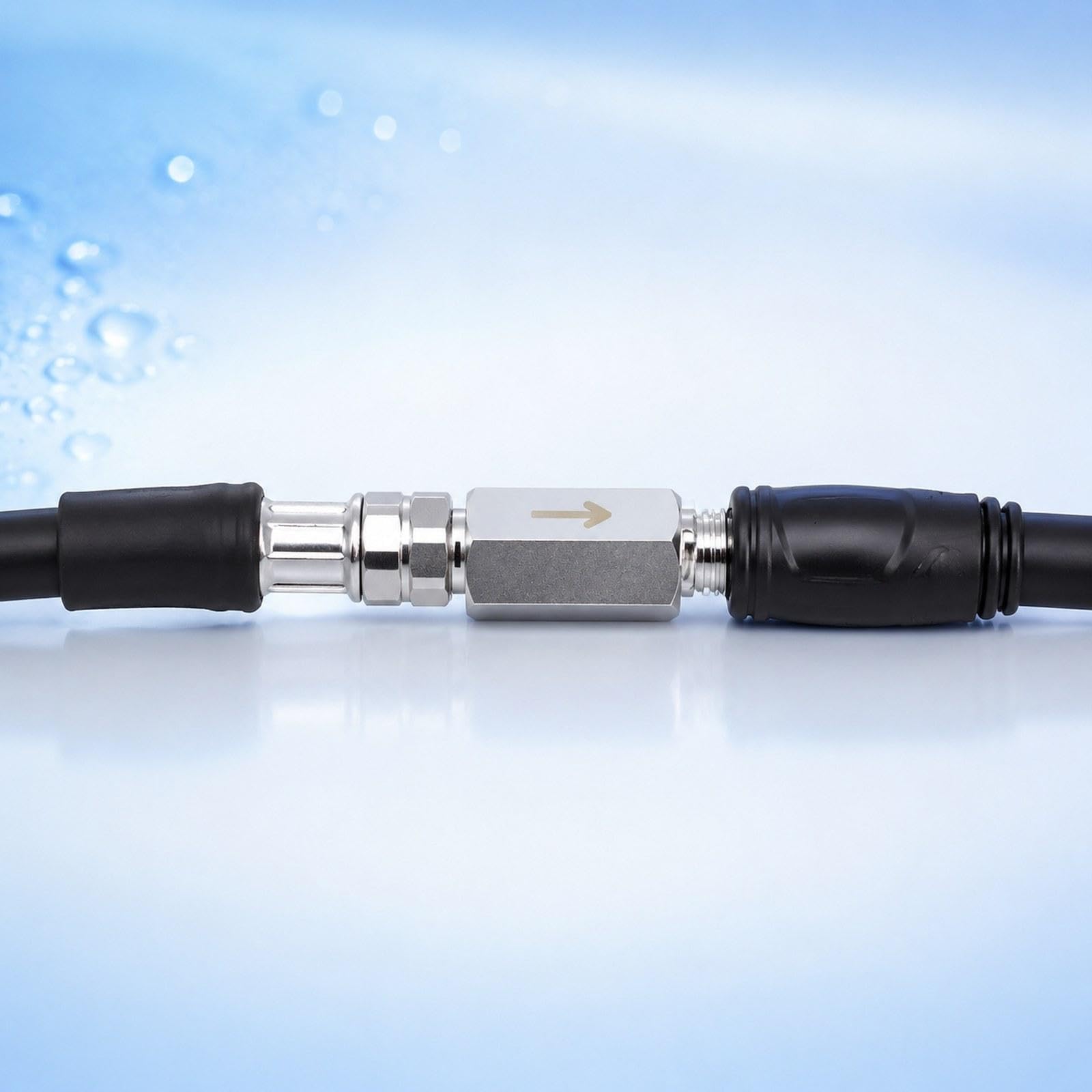 Adattatore Regolatore Subacqueo Accessorio per Immersioni con Connettore Unidirezionale in Acciaio Inossidabile Compatibile con Tubi Bassa E Media Pre