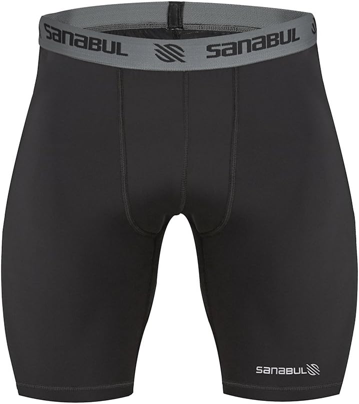 Sanabul Men's Compression Base Layer Workout Shorts for Jiu Jitsu, MMA Wrestling, and Training